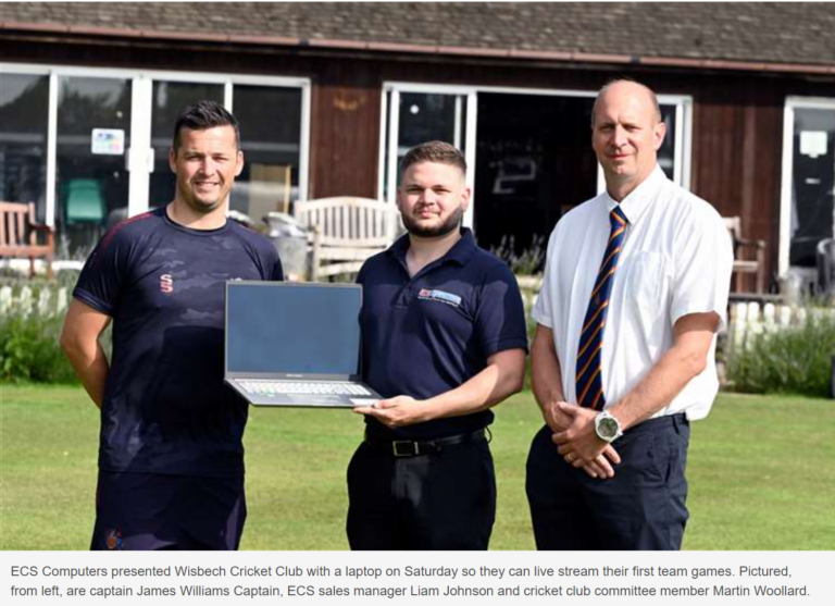 Wisbech Town Cricket Club Sponsor